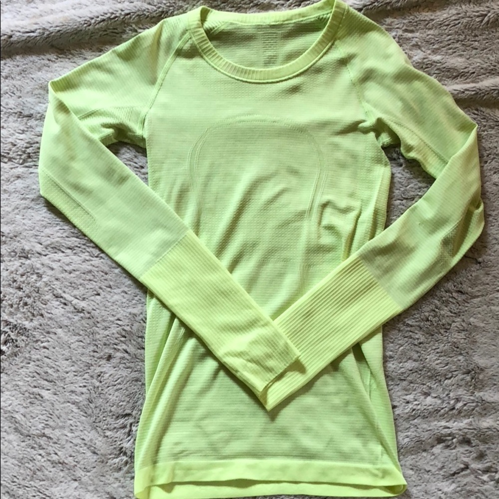 Neon Yellow Lululemon Long Sleeve